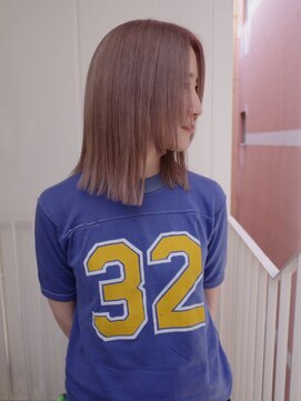 ヨー(Yoh-) 【ミルクティーボブ/中里千尋】ステップボブ/姫カット/姫ボブ