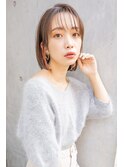 #くびれヘアアプリコットオレンジハイライトカラー
