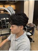 センターパート/フェザーショート/フェザーパーマ/men's/船橋