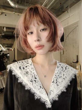 シティ(sity.) 天神 ブリーチなしダブルカラー レイヤーカット 暖色カラー