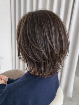 サイクル(CYCLE) 伊勢崎ピンクベージュ／アンブレラカラー/クールショート/前髪