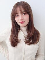 セシルヘアー 梅田店(Cecill hair) 顔周りレイヤー/ミルクティーブラウン/髪質改善/梅田
