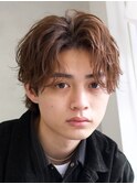 新橋メンズパーマツイストスパイラルパーマ波巻きニュアンス