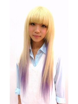 ラチャウ(La.Ciau) ホワイトブリーチ&ラベンダーエクステ