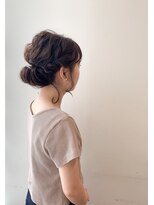 ルアナ ヘアメイク(Luana hair make)&nbsp;結婚式お呼ばれアレンジダウンシニヨン