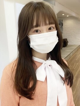 ノラキチジョウジ(NORA KICHIJOJI) #韓国ヘア#ウルフ#耳かけ#ミルクティーグレージュ#エギョモリ