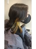 オンカラーなし　ポイントブリーチのまま