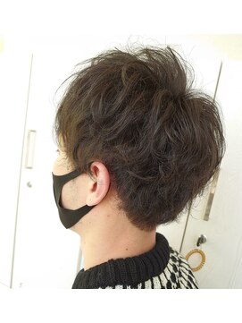 ソイル(SOiL) 刈り上げ無しマッシュパーマ