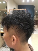 ヘアサロンアンドヘアメイクディー(hair salon hair make D)&nbsp;仙台D　グラデーションサイドスキンフェード 沖縄移住ｓｔｙｌｅ