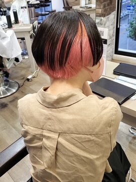 ヘアーアイスカルテット(HAIR ICI QUARTET) 20代30代40代大人可愛い小顔前下がりショートインナーカラー