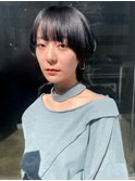 マッシュショート×ナチュラルブラック【本多身和子】