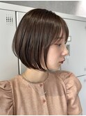 30代40代大人女性/前髪ありショートボブ/ショートヘア/髪質改善