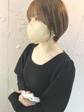 ラミエ バイ メルト 吉祥寺(lamie by melt) *滝田*丸み小顔似合わせカットイメチェンショートボブ20代30代40