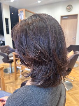 美容室ステラ 坂戸駅前店 大人女性ショートボブ30代40代50代60代白髪ぼかし