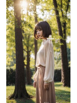 ラクヘアー 姪浜店(rak hair) こっくり柔らかボブ