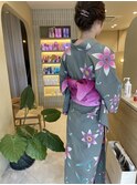 浴衣着付け+ヘアセット
