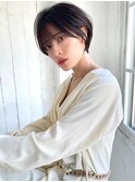 ショートボブ髪型30代40代50代前髪あり前髪なし面長丸顔【倉田】