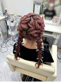 もこもこツイン編みおろし