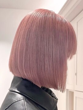 ラベル 渋谷(LAVEL) 前下がりボブ/ショートボブ/ミニボブ/ケアブリーチ/ハイトーン