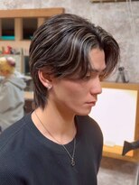 イエローコーン 金沢文庫店(YELLOW CORN) メンズハイライト/ハイライトパーマメッシュパーマ/韓国マッシュ