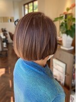 クロス(CROSS) 【芦屋クロス美容室】ミセススタイル◎つやカラー重めボブ