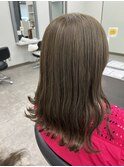 マットベージュ　ケアブリーチ　トリートメント　ダブルカラー