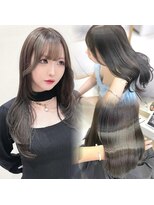 ミシェリー(misherry)&nbsp;レイヤーカット/オリーブベージュ/ツヤスタイル/ブルージュ