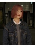 ハイトーンボブ／ワンレンボブ