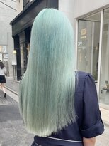 ミーム 原宿 表参道(meme)&nbsp;!ミントグリーンダブルカラーハイトーンケアブリーチ#原宿