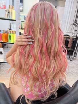 ラピス 千葉(Lapis) ベージュ×ピンクハイライト