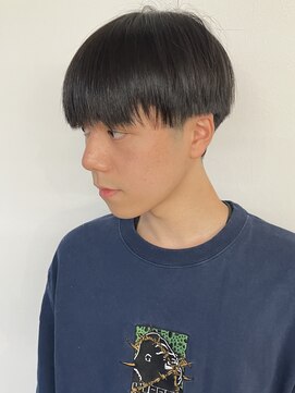 モリオフロムロンドン 松戸店(Morio from London) 【メンズ 松戸 岩口】ブルーブラック刈り上げマッシュショート