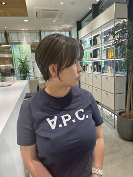 ステアケース 武蔵小杉店(stair:case) 白髪ぼかしハイライト大人ショートグレージュ