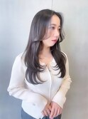【田中杏実】たっぷりハイレイヤーでつくる艶髪ワンカールロング