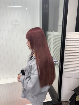 ヘアースマイルクー(HAIR SMILE COEUR) 【COEUR/SHUEI】ピンクベージュ ダブルカラー 髪質改善カラー