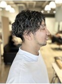メンズ　パーマ　ツイストスパイラル　30代　40代