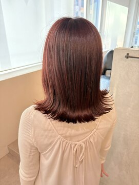 マッシュ チャヤマチ(MASHU chayamachi) カシスカラー/レッドカラー/大阪梅田/ワインレッドカラー