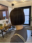 下北沢大人ボブ×極細ハイライト透明感UP小顔立体感バランス