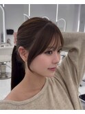 【結んでも可愛い】顔まわりカット