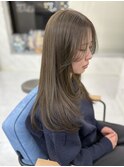 【オリーブベージュ】ブリーチなし 髪質改善/縮毛矯正/代々木