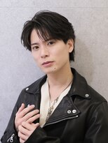 ビカムメンズヘアー 栄店(become men's hair)&nbsp;フェザーパーマセンターパートフェザーショートニュアンスパーマ