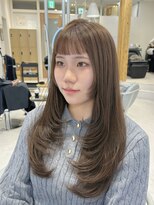 ハニー 町田(HONEY)&nbsp;レイヤーカット/オリーブベージュ/オン眉