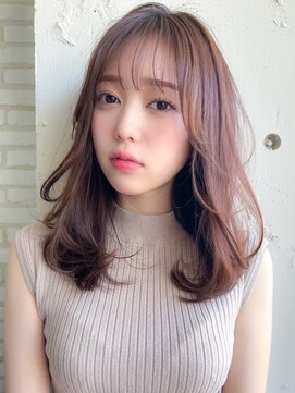 アグノス 青山(Agnos) ワンホンレイヤーカットデジタルパーマミルクティーブロンド