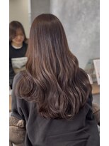 ネウィ 宮崎店(newi)&nbsp;大人可愛い☆艶ラベンダーピンク×韓国風ゆるふわロング