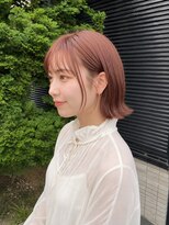 リア トーキョー(Lia TOKYO)&nbsp;【工藤武士】大人外ハネボブ×柔らかピンクベージュ上品艶髪ヘア