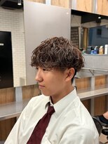 リレーションメンズヘアー(RELATION MEN'S HAIR)&nbsp;短髪メンズマッシュオールバックツイストスパイラル