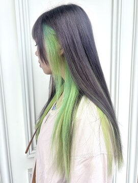 グラスペディア(graspedia) silver×light green【広島ハイトーン】【広島派手髪】