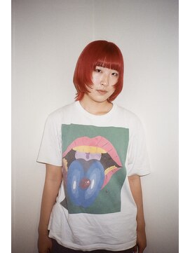 アグ ヘアー コーナー 曳舟店(Agu hair corner) オレンジレイヤーボブ