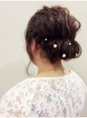 シンプルヘアアレンジ