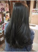 外国人風ヘア　「ミントグレージュ」