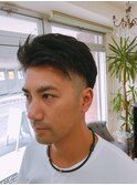 刈り上げアップバング